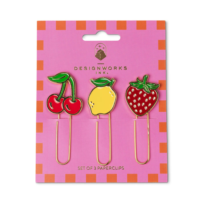 Set of 3 Paperclips - Fruit - A. Dodson's