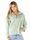 Simply Southern Elsie Fleece Zip-Up Jacket - Harbor by Simply Southern