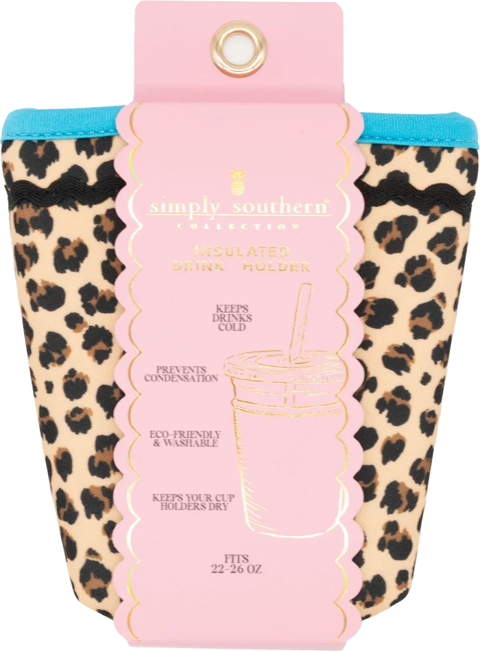 Simply Southern Insulated Drink Sleeve - Leopard by Simply Southern