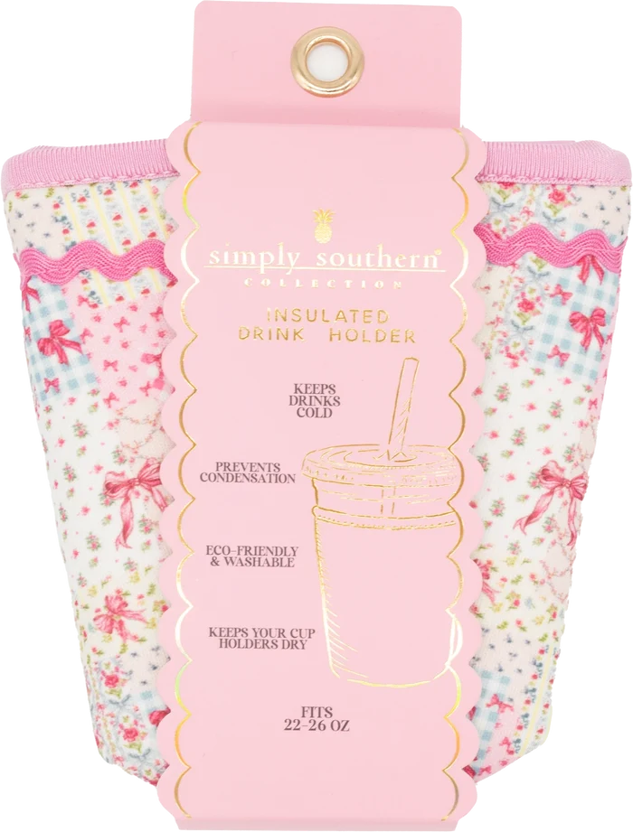 Simply Southern Insulated Drink Sleeve - Quilted Bow by Simply Southern