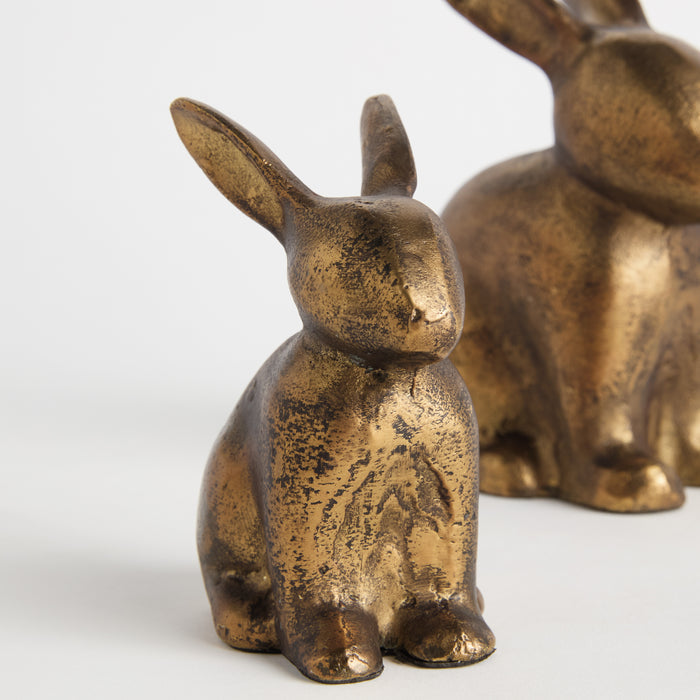 Sitting Rabbit Sculpture, Set Of 2 - View 4