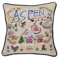 SKI ASPEN PILLOW BY CATSTUDIO - A. Dodson's