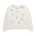 ASST/8 SKIERS WITH PEARLS RELAXED SWEATSHIRTS,IVOR