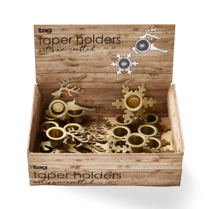 Snowflake and Reindeer Taper