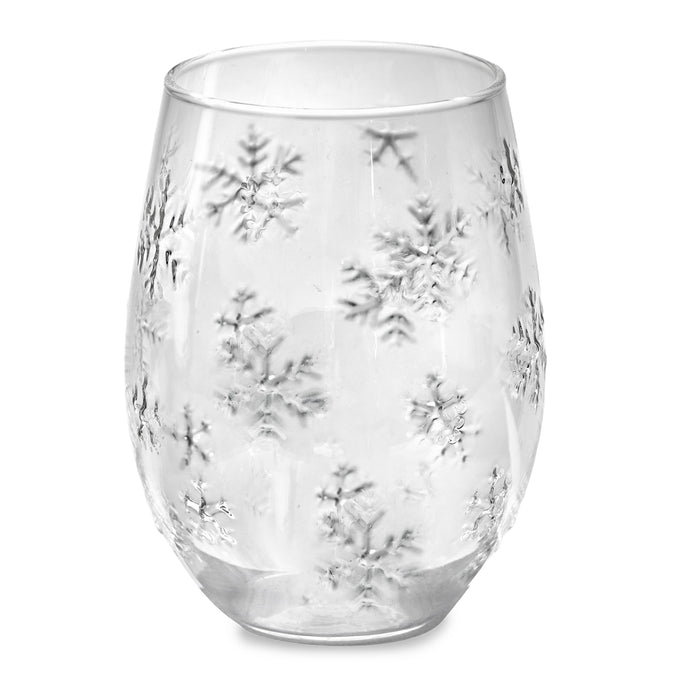 Snowflake Stemless Wine