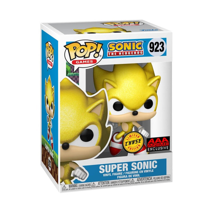 Sonic The Hedgehog Super Sonic Pop Figure Aaa Anime Exclusive