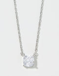 Spartina SLV Shine Necklace 18" Brilliant/Cushion Silver by Spartina 449