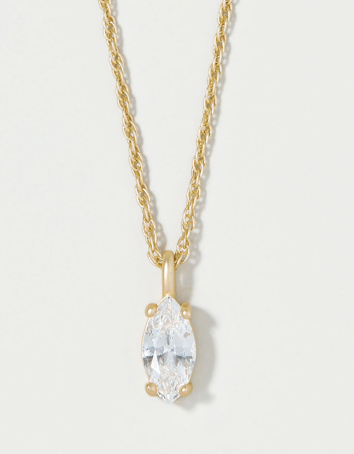 Spartina SLV Shine Necklace 18" Fantastic/Marquise Gold by Spartina 449