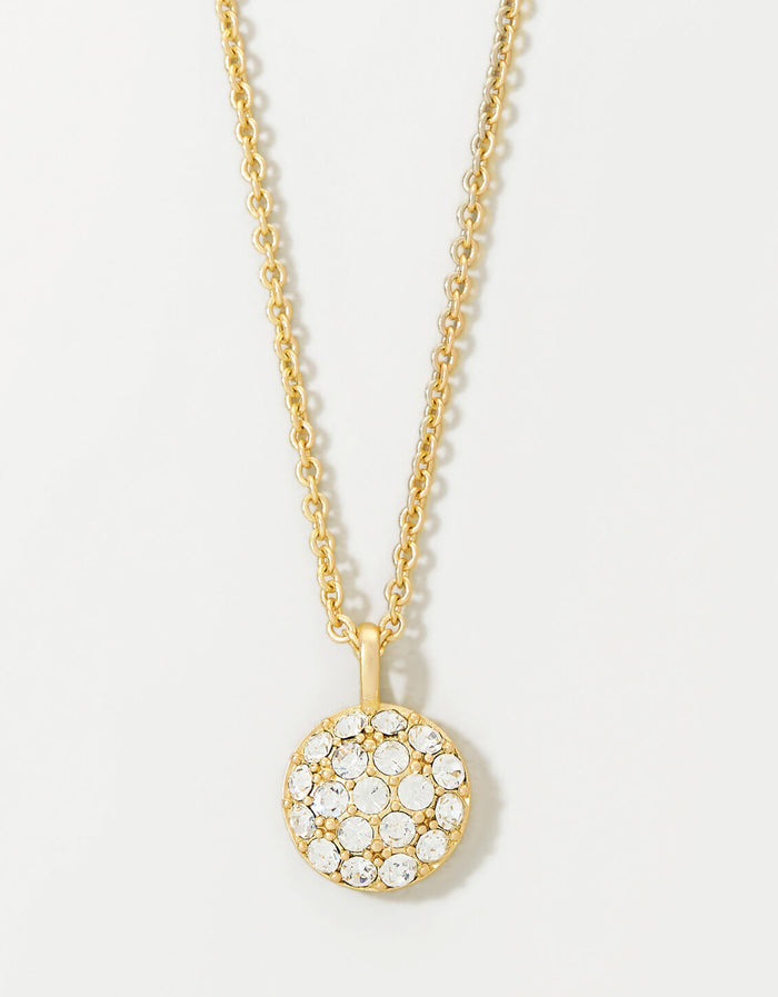 Spartina SLV Shine Necklace 18" Wonderful/Pave Gold by Spartina 449