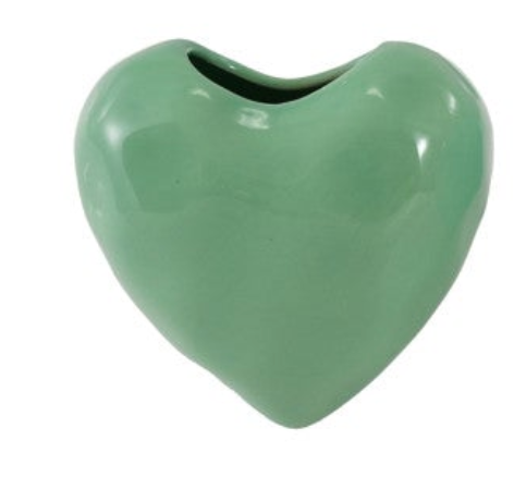 Stoneware Heart Organic Shaped Mini Vase with Magnet, 4 Colors