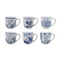 Stoneware Mug W Saying, Blue & White