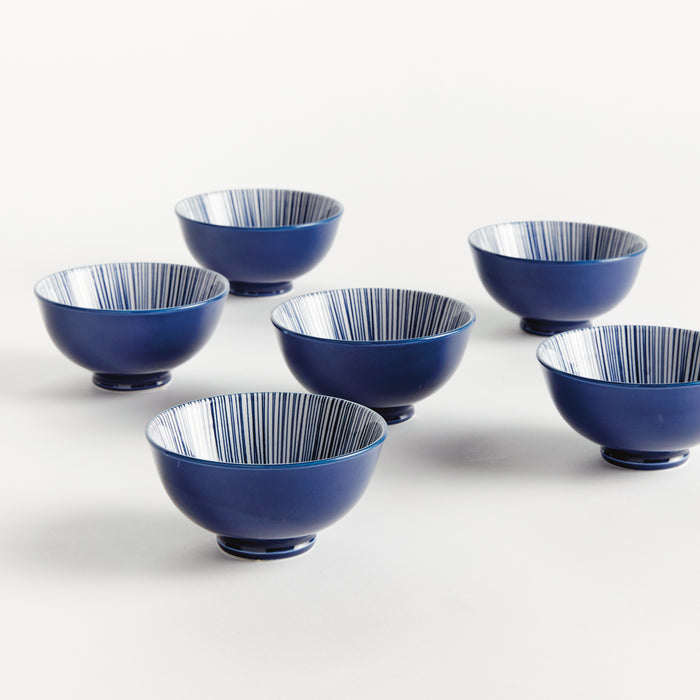 Stria 4.75" Bowls, Set Of 6 - View 2