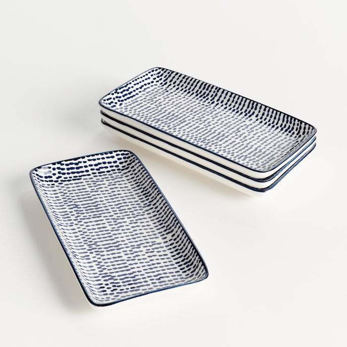 Stria Speckled 8" Trays, Set Of 4 - View 2