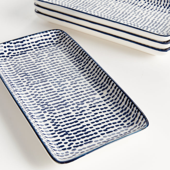 Stria Speckled 8" Trays, Set Of 4 - View 3