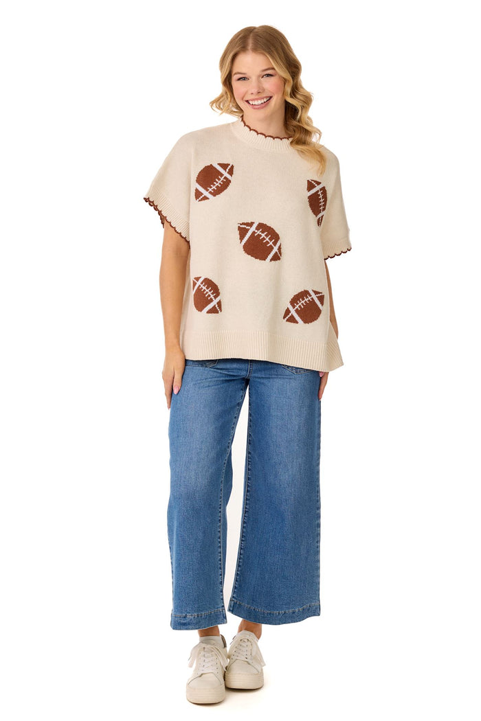 Tailgate Sweater by Mud Pie