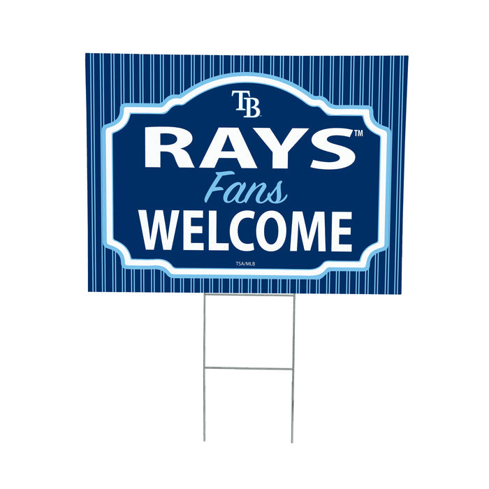 Tampa Bay Rays Coroplast Yard Sign, "Fans Welcome"