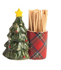 Tartan Toothpick Caddy Sets by Mud Pie