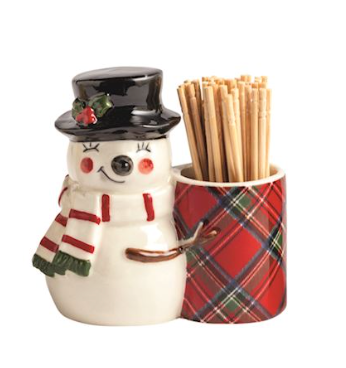 Tartan Toothpick Caddy Sets by Mud Pie
