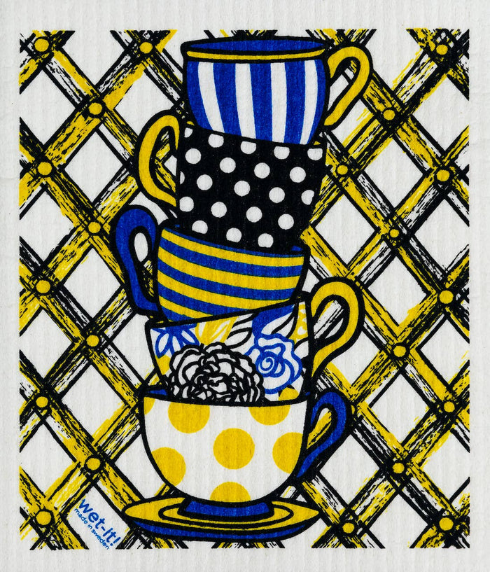 Teacups Swedish Cloth