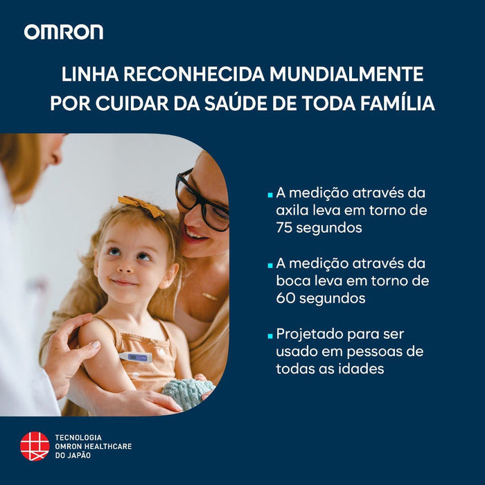 Termômetro Digital Violeta Omron MC-246-BRV - FisioStore