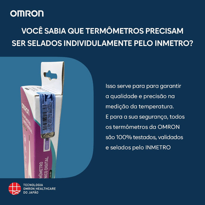 Termômetro Digital Violeta Omron MC-246-BRV - FisioStore