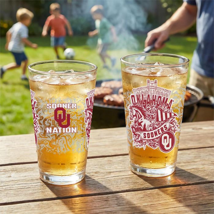 University of Oklahoma 16oz Glass Pint