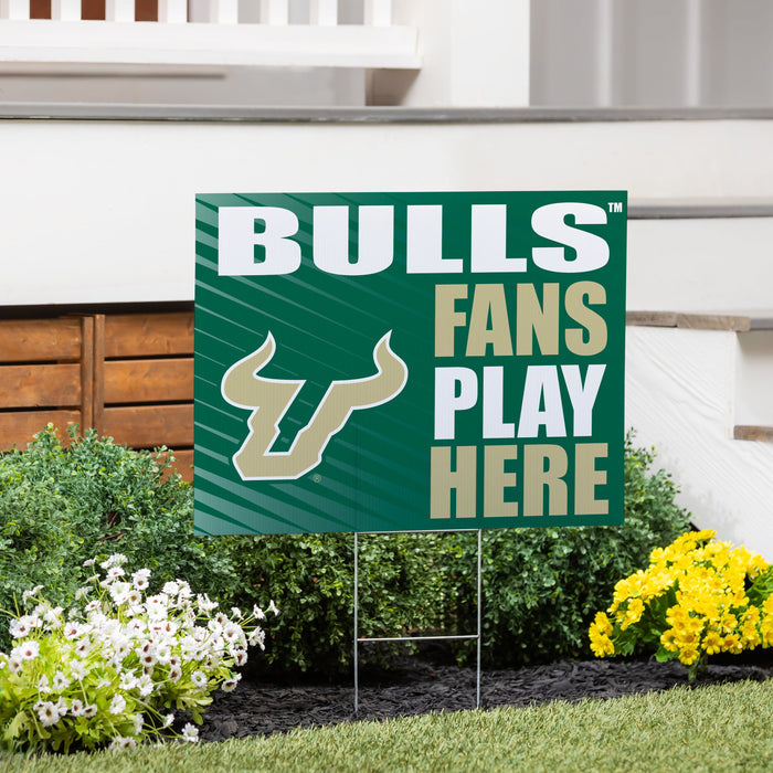 University of South Florida Coroplast Yard Sign "Fans Play Here"