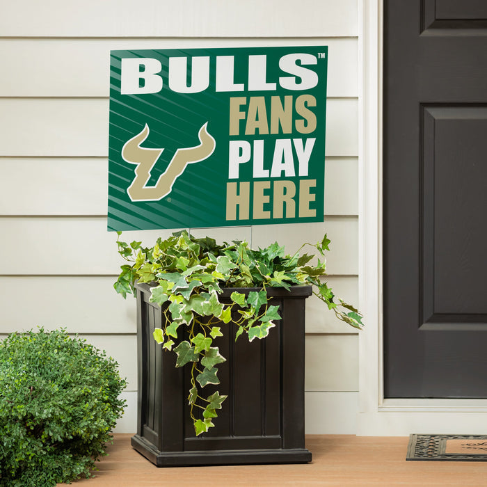 University of South Florida Coroplast Yard Sign "Fans Play Here"