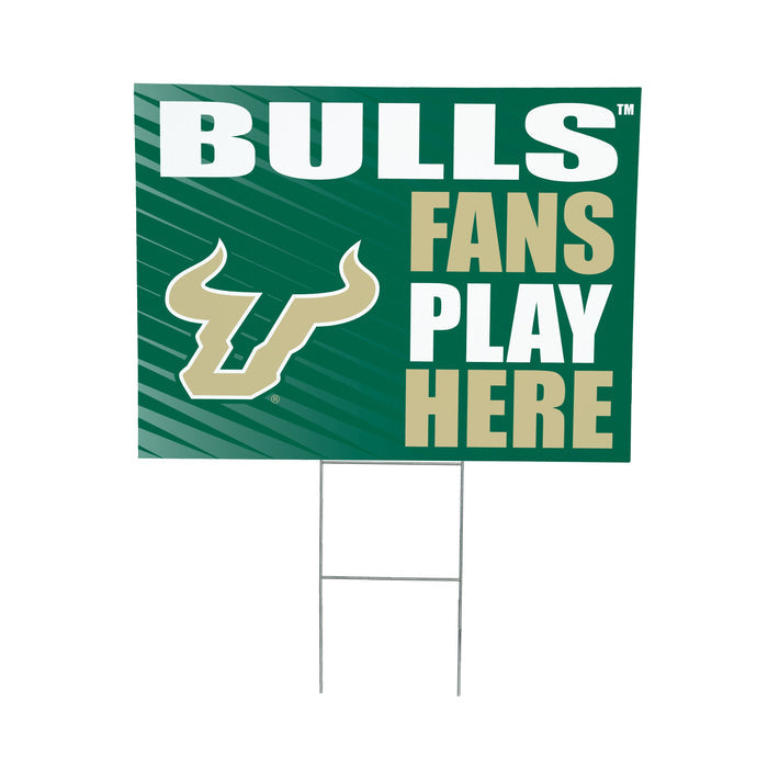 University of South Florida Coroplast Yard Sign "Fans Play Here"