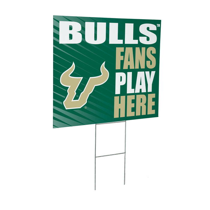 University of South Florida Coroplast Yard Sign "Fans Play Here"