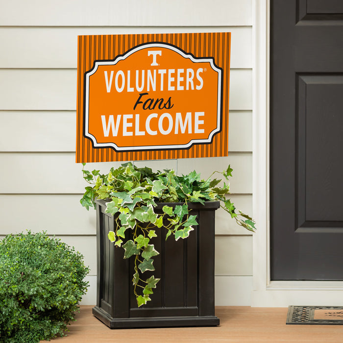 University of Tennessee Coroplast Yard Sign, "Fans Welcome"