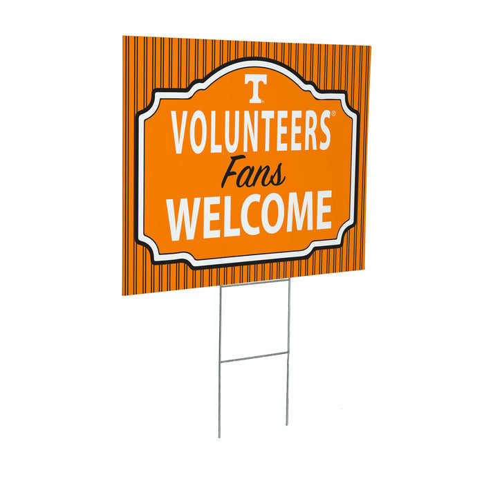 University of Tennessee Coroplast Yard Sign, "Fans Welcome"