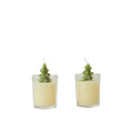 Unscented Tree Candle in Glass Vessel (Est. Burn Time 15 Hours)