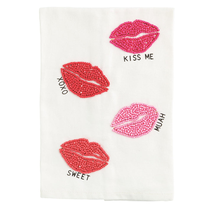 Valentine's Beaded Towel by Mud Pie