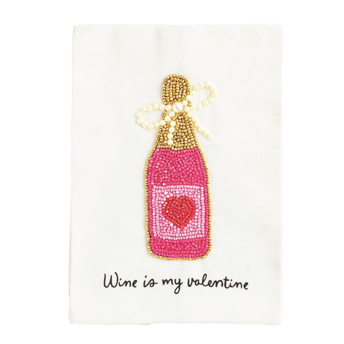 Valentine's Beaded Towel by Mud Pie