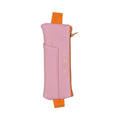 Vegan Leather Pen Pouch - Pink + Orange - A. Dodson's