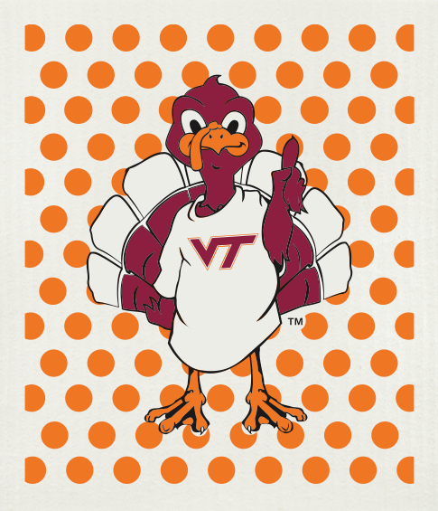 Virginia Tech University 2 Swedish Cloth