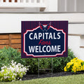 Washington Capitals Coroplast Yard Sign, "Fans Welcome"