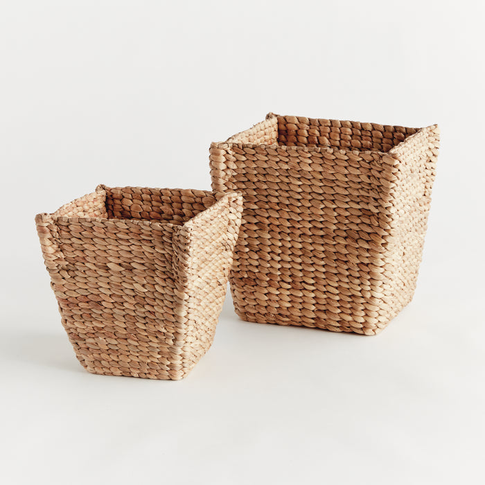 Water Hyacinth Tapered Baskets, Set Of 2 - View 2