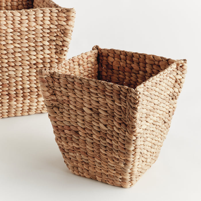 Water Hyacinth Tapered Baskets, Set Of 2 - View 3