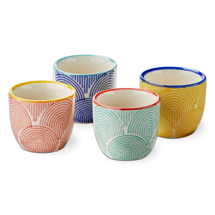 Wave Sake Cup Set of 4