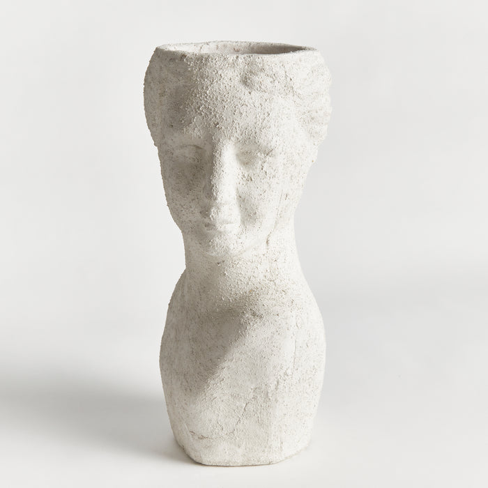 Weathered Garden Female Bust Planter - View 4