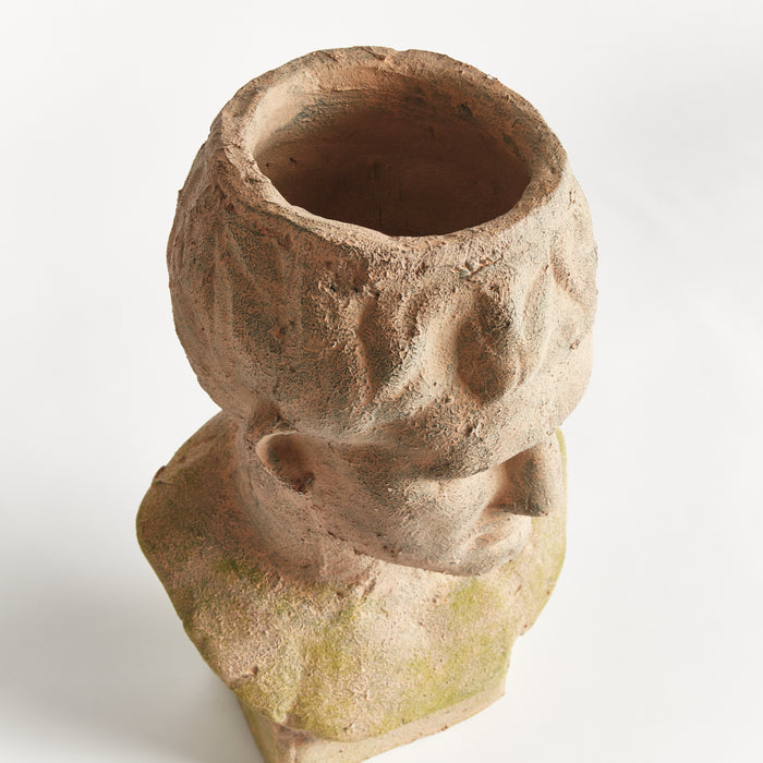 Weathered Garden Male Bust Planter - View 5