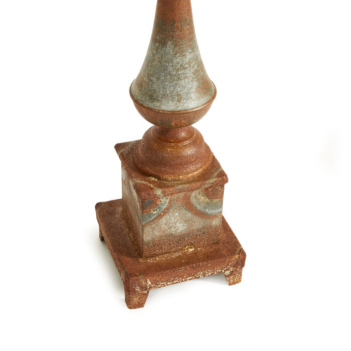 Weathered Metal Ornate Finial - View 3