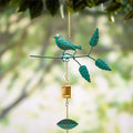 What She Shed Outdoor Hanging Décor, Metal Bird and Flowers