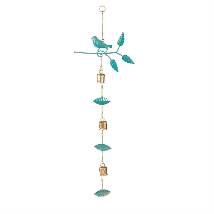 What She Shed Outdoor Hanging Décor, Metal Bird and Flowers