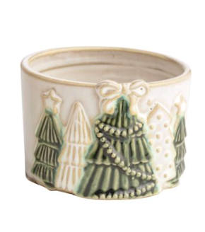 White Christmas Tidbit Dishes by Mud Pie