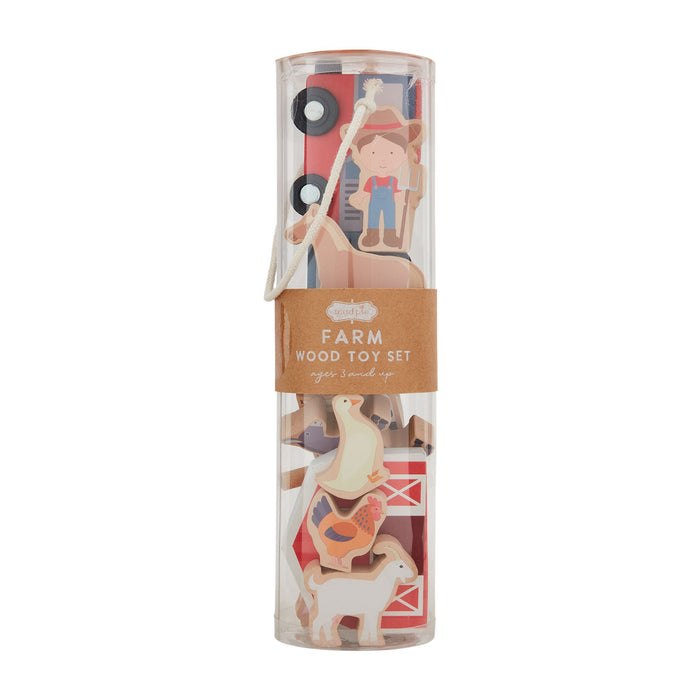 Wood Farm Toy Set by Mud Pie