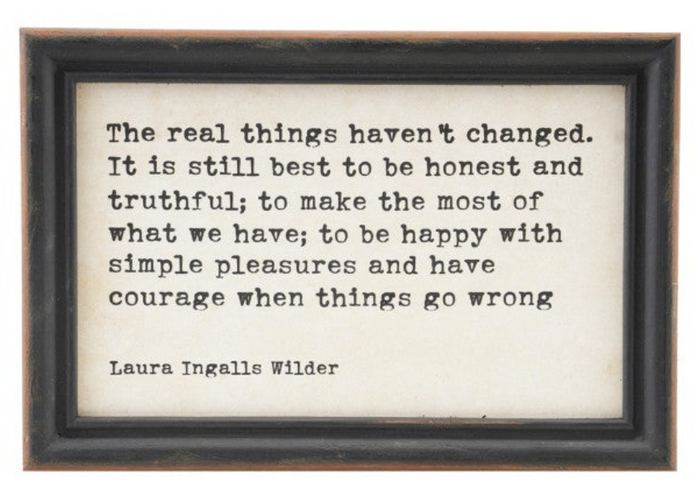 Wood Framed Wall Decor with Saying, Black & White, 4 Styles