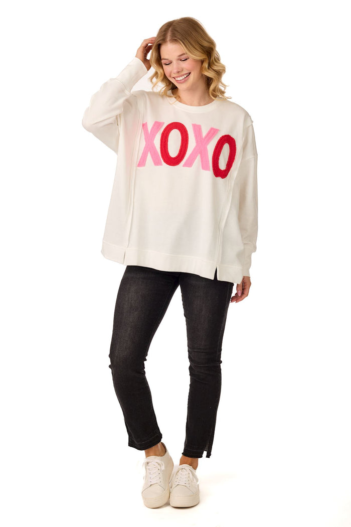Xoxo Sweatshirt by Mud Pie